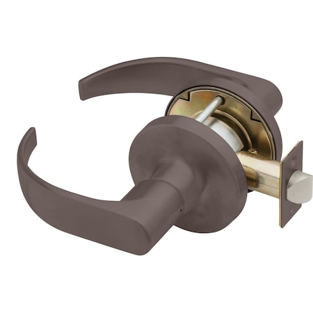 Falcon Grade 1 Passage/Closet Cylindrical Lock, Non-keyed, Quantum Lever, Standard Rose, Dark Oxidized Sati T101S Q 613